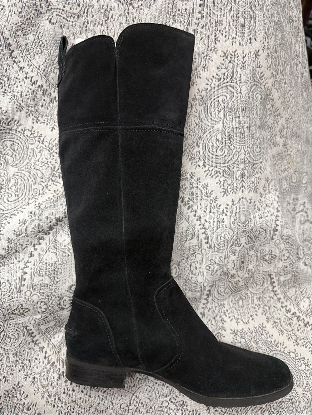 Black Suede Knee High UGG Boots - Size 9